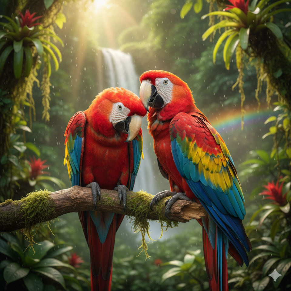 Ornements Perroquets Décorations Uniques pour les Passionnés d'Oiseaux
