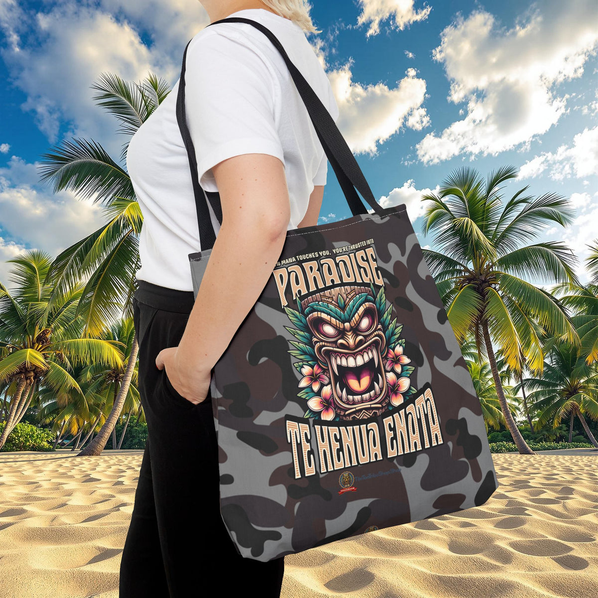 TE HENUA ENATA PARADISE Tote Bag