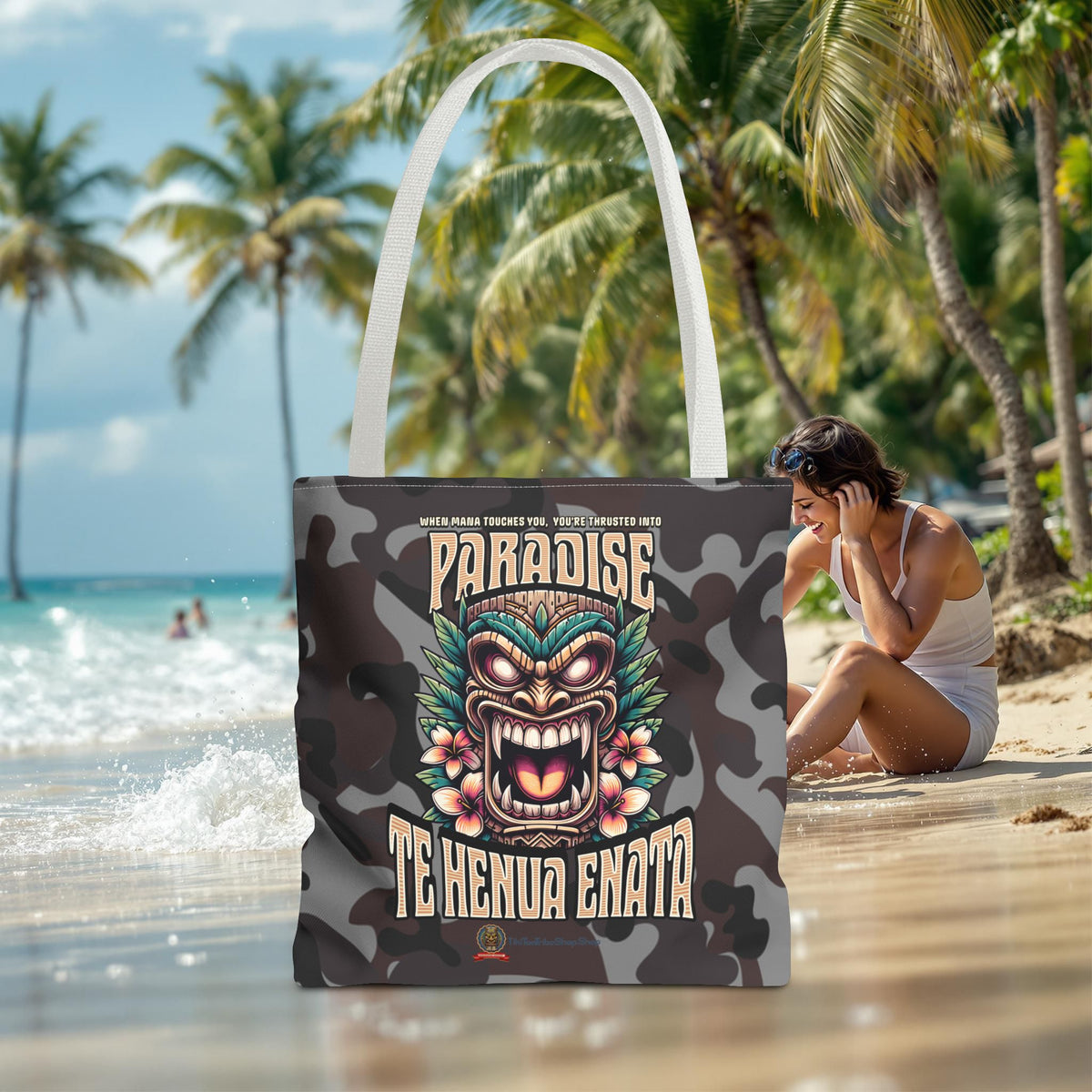 TE HENUA ENATA PARADISE Tote Bag
