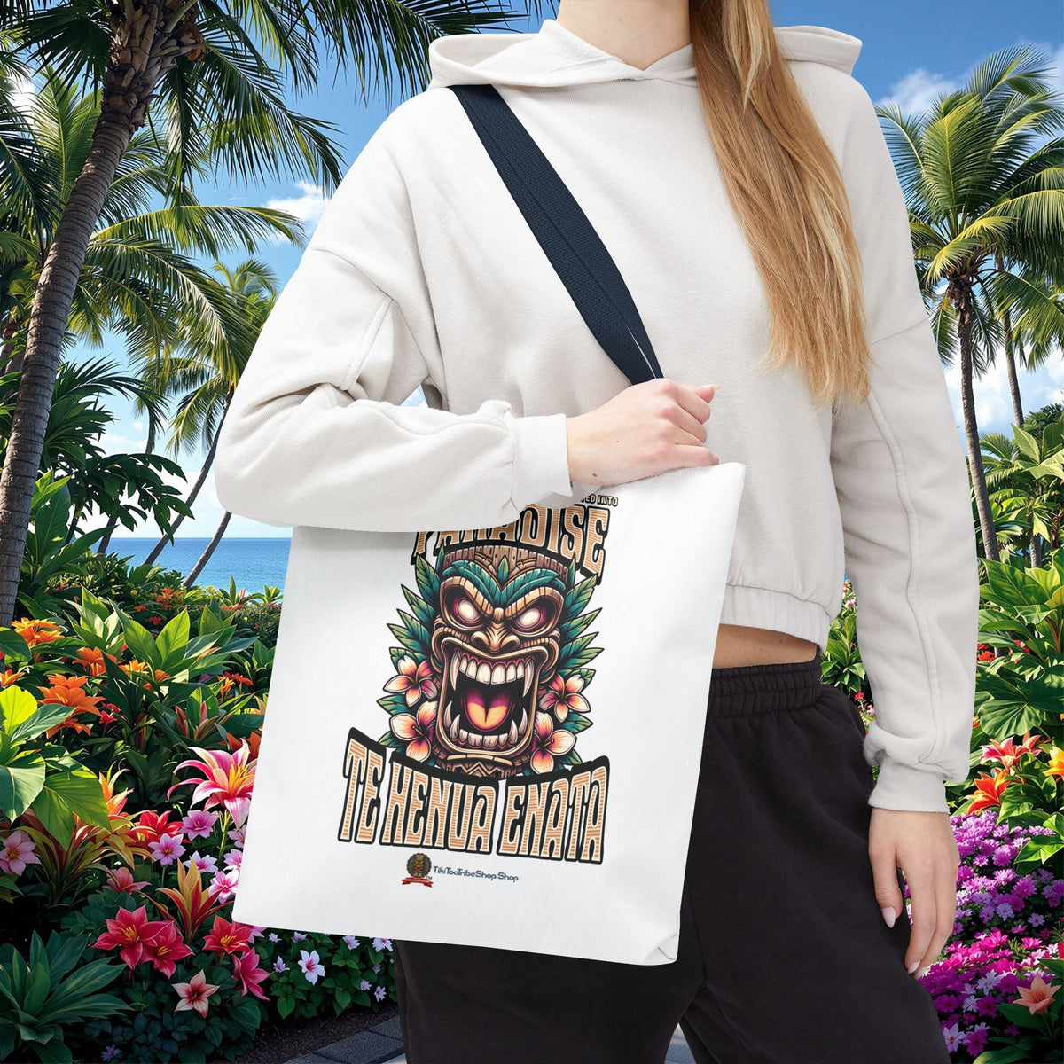TE HENUA ENATA PARADISE Tote Bag