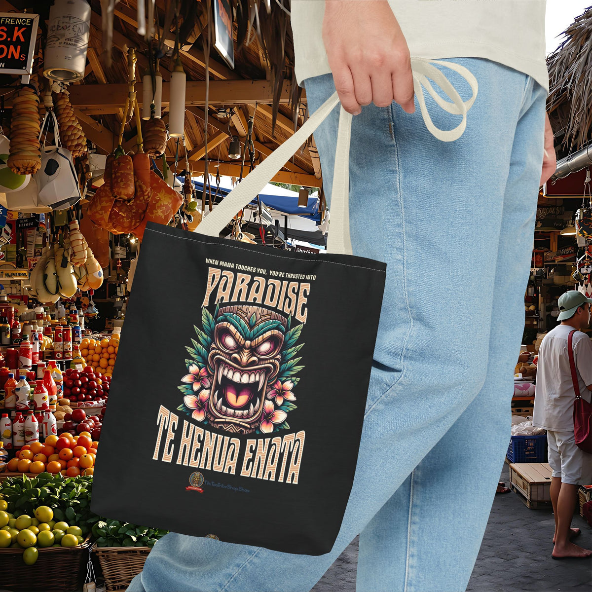 TE HENUA ENATA PARADISE Tote Bag