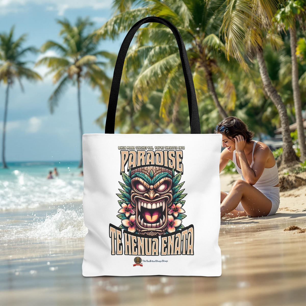 TE HENUA ENATA PARADISE Tote Bag
