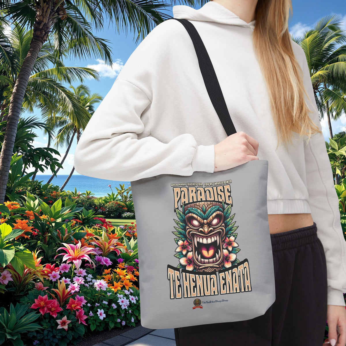 TE HENUA ENATA PARADISE Tote Bag