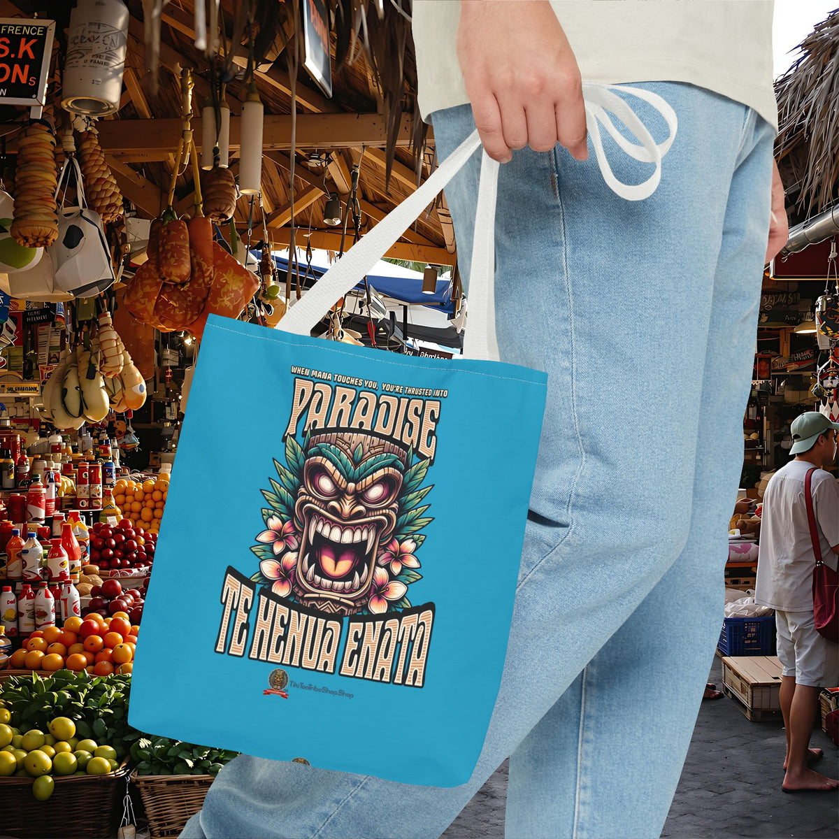 TE HENUA ENATA PARADISE Tote Bag