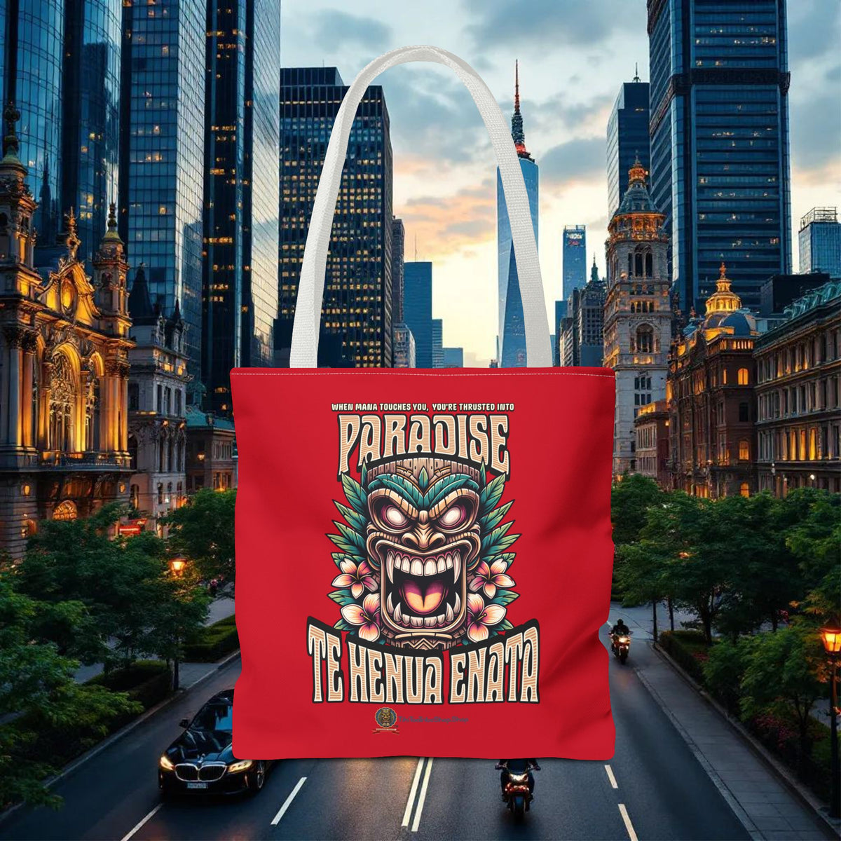 TE HENUA ENATA PARADISE Tote Bag