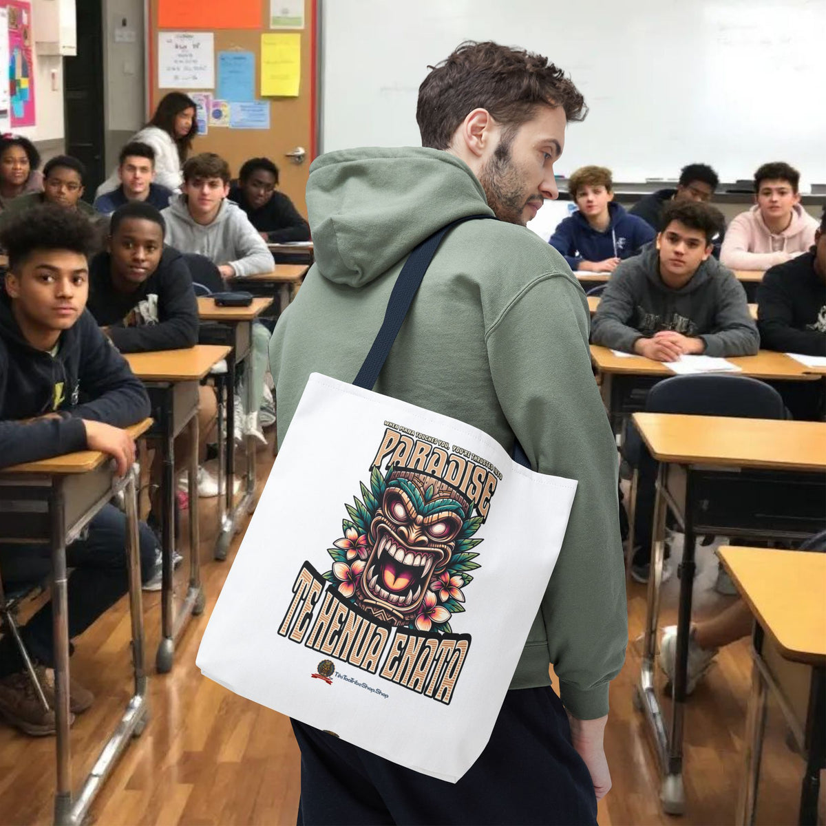 TE HENUA ENATA PARADISE Tote Bag