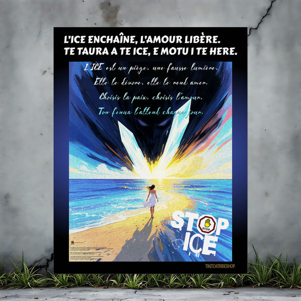 Posters Anti-ICE Polynésie – Affiches de Sensibilisation Contre la Drogue “Paruru i te ora – Brisons les chaînes de l’ICE”