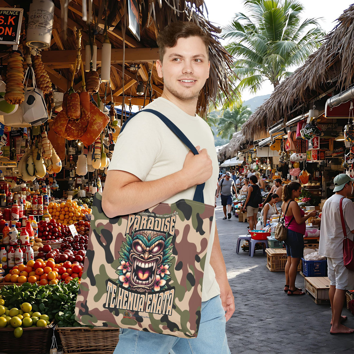 TE HENUA ENATA PARADISE Tote Bag