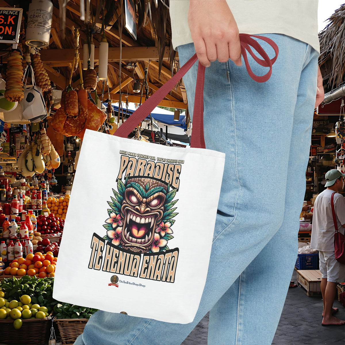TE HENUA ENATA PARADISE Tote Bag
