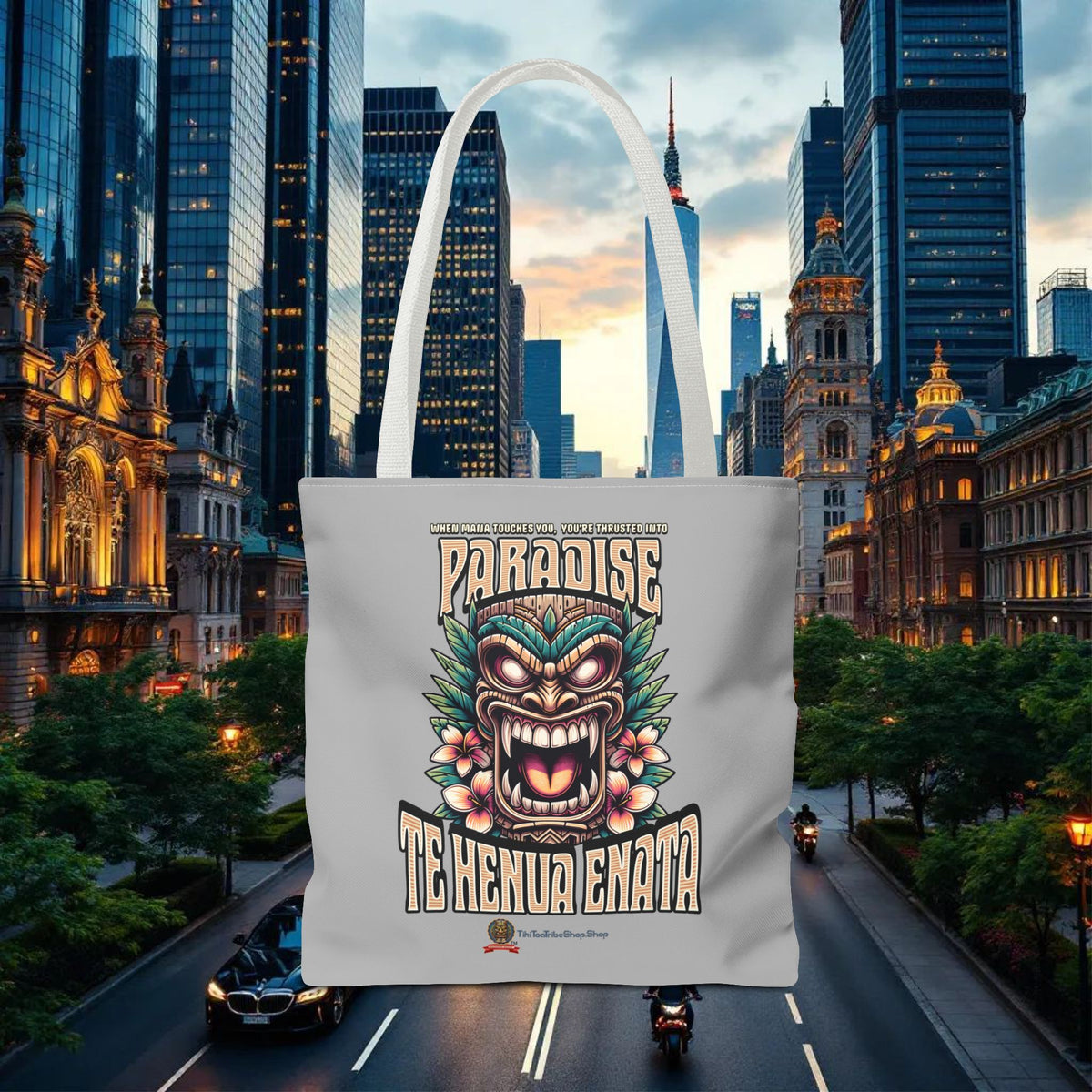 TE HENUA ENATA PARADISE Tote Bag