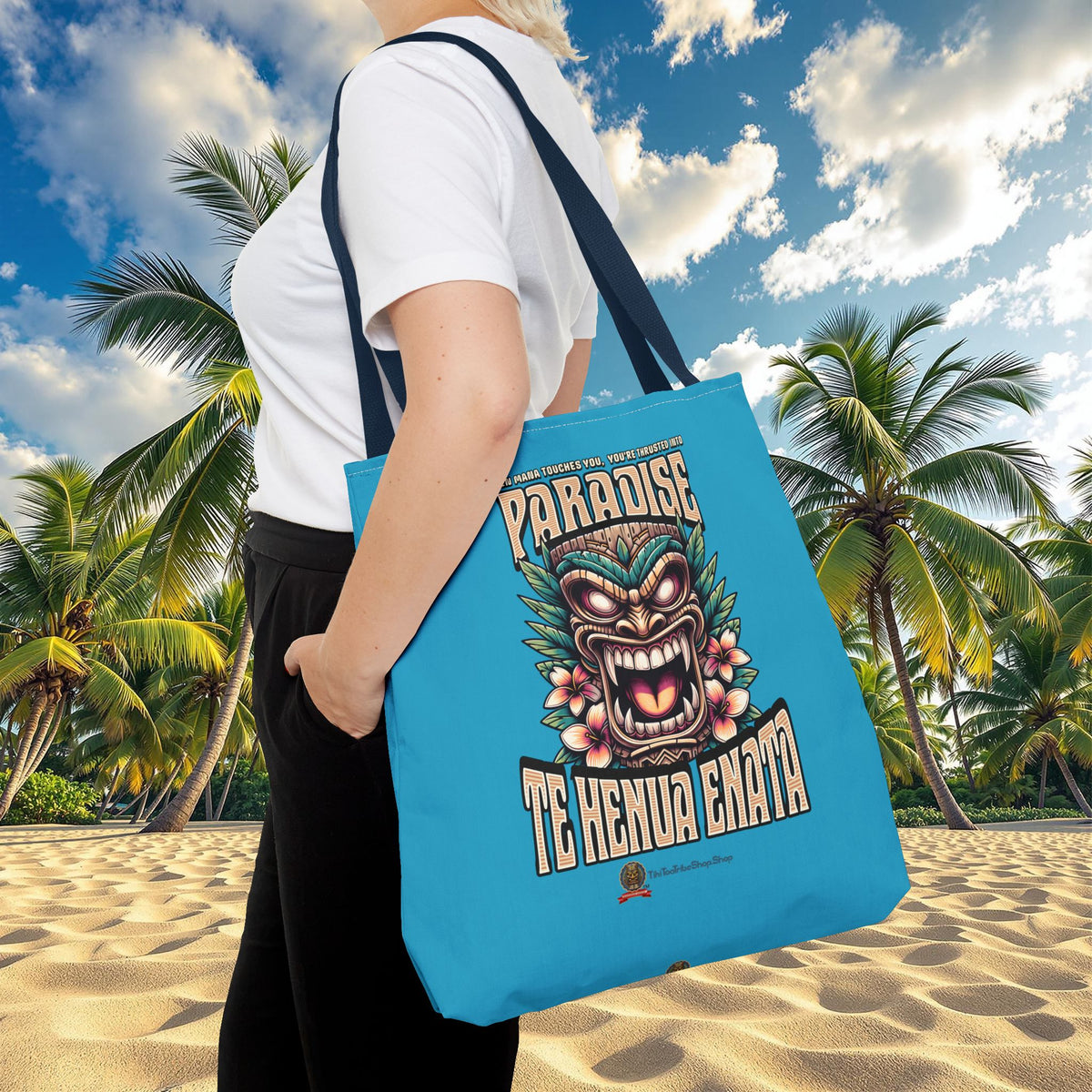 TE HENUA ENATA PARADISE Tote Bag
