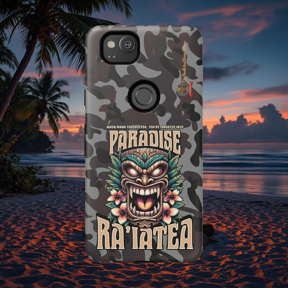 Ra’iatea – Coque Tiki Tribal de Protection Premium