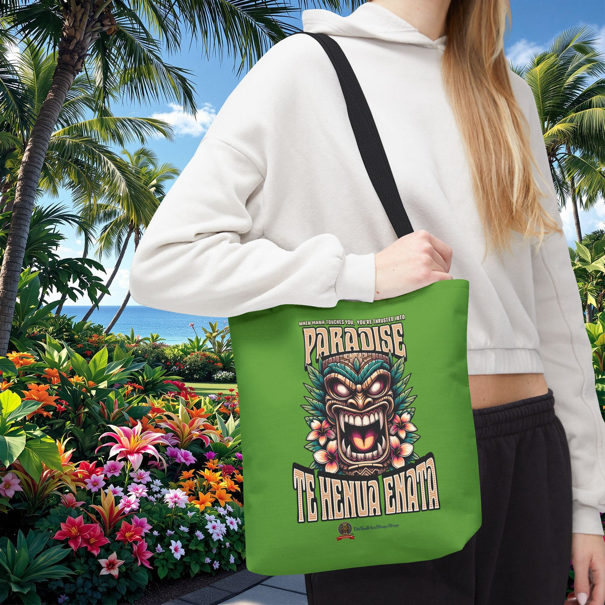 TE HENUA ENATA PARADISE Tote Bag