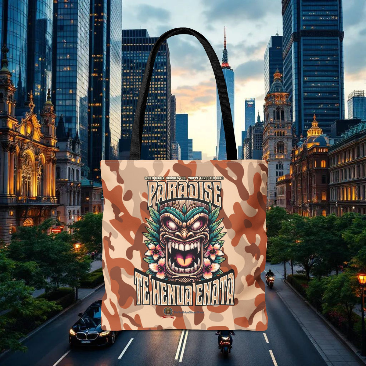 TE HENUA ENATA PARADISE Tote Bag