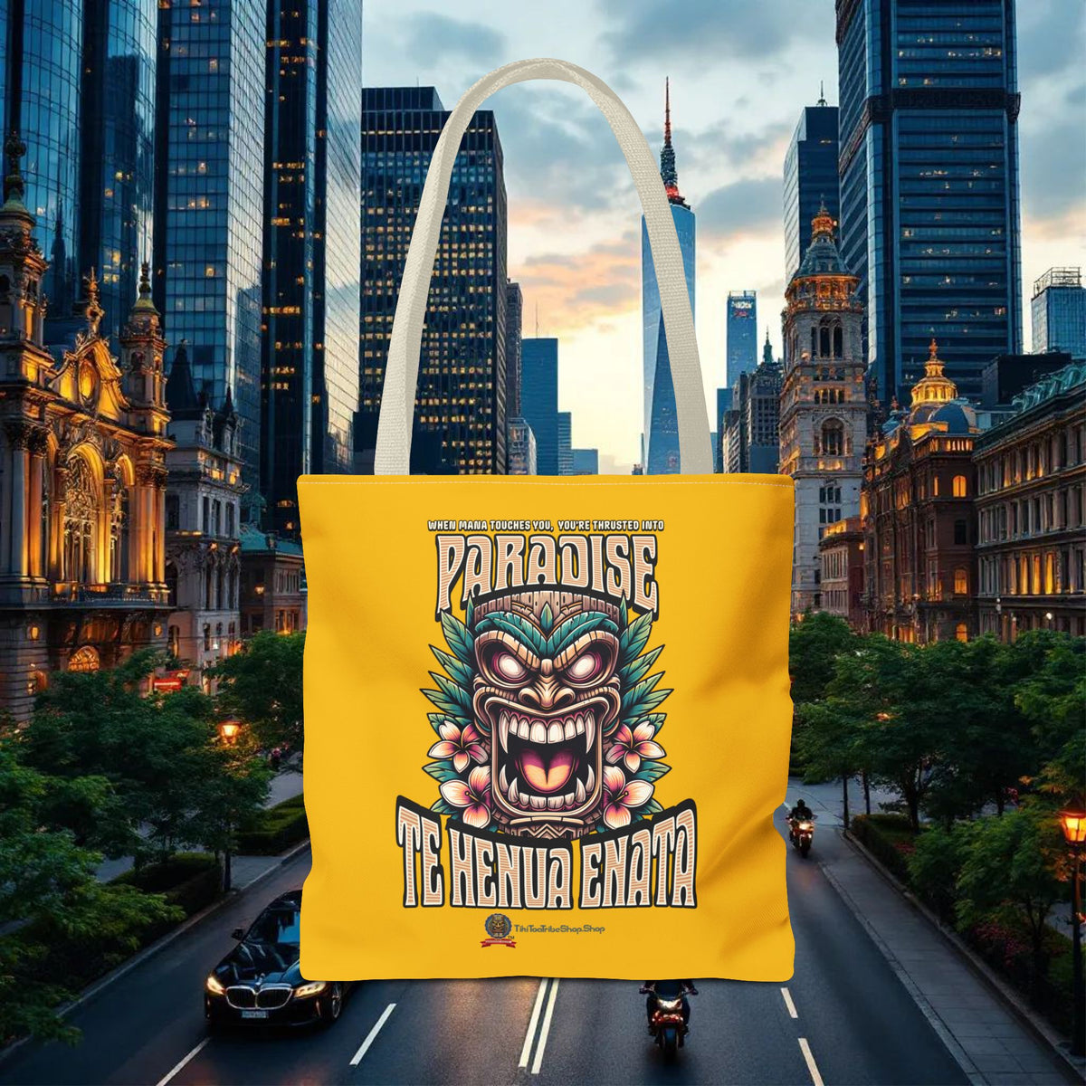 TE HENUA ENATA PARADISE Tote Bag