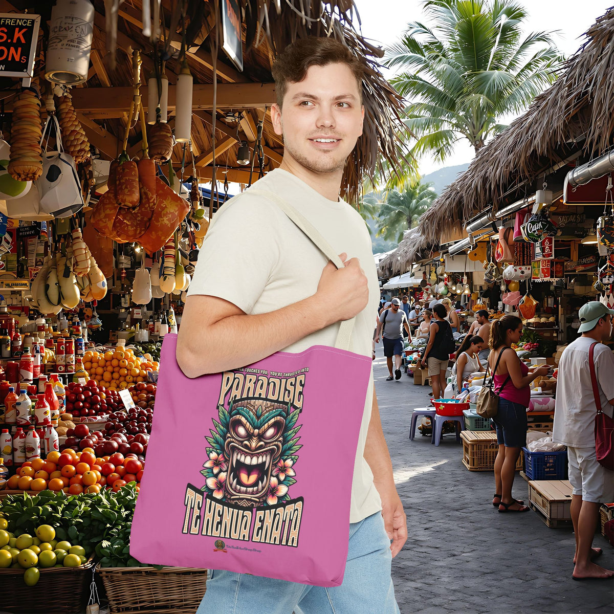 TE HENUA ENATA PARADISE Tote Bag