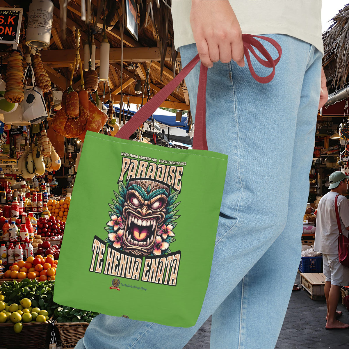 TE HENUA ENATA PARADISE Tote Bag