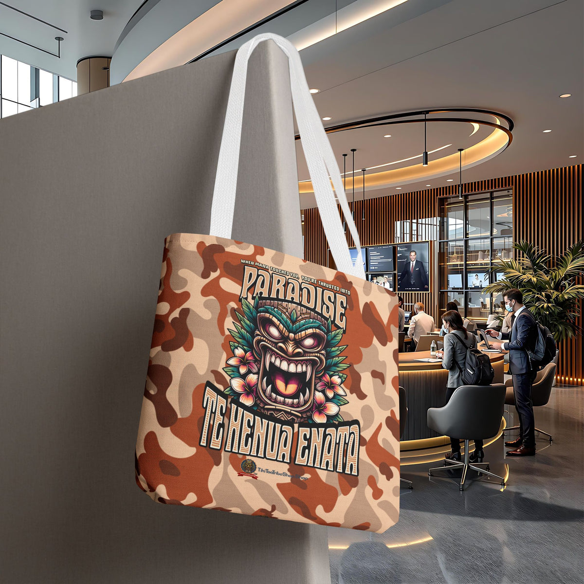 TE HENUA ENATA PARADISE Tote Bag