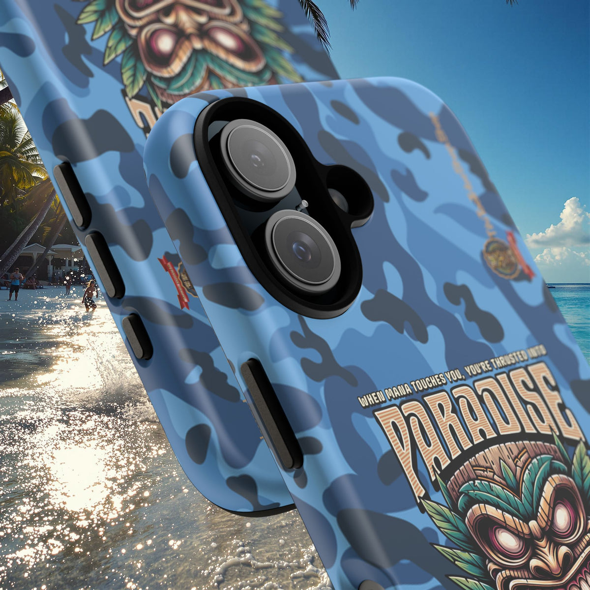 Te Henua Enata â Coque Antichoc Tiki Ancestral & Puissant