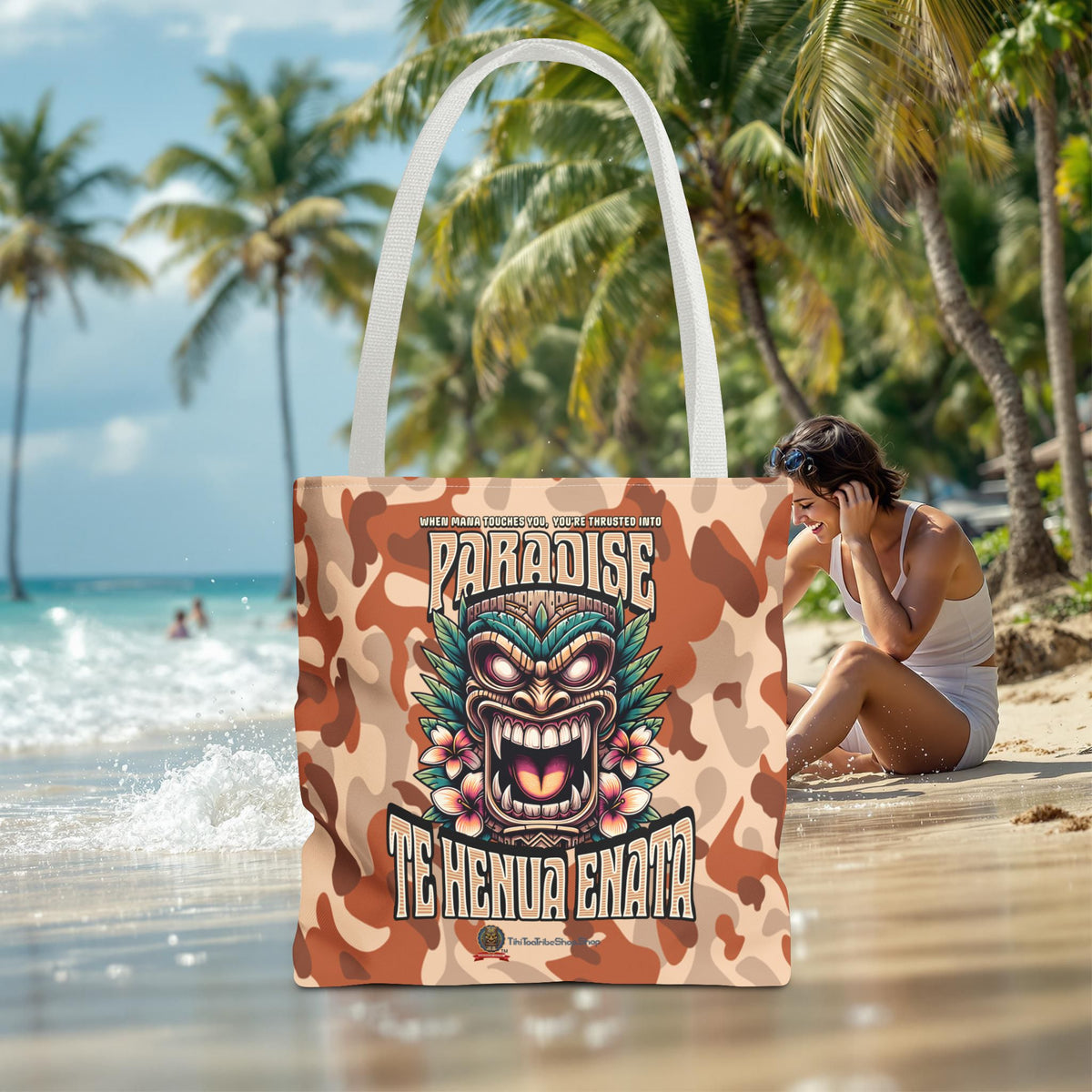 TE HENUA ENATA PARADISE Tote Bag
