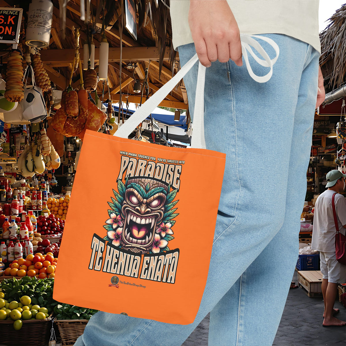 TE HENUA ENATA PARADISE Tote Bag