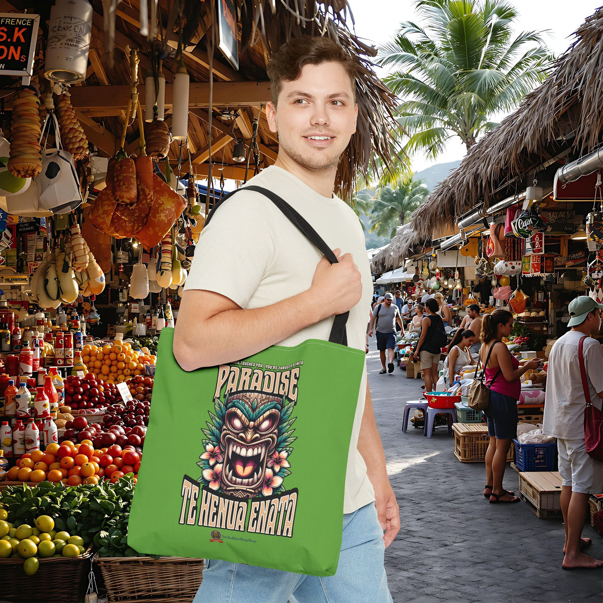 TE HENUA ENATA PARADISE Tote Bag