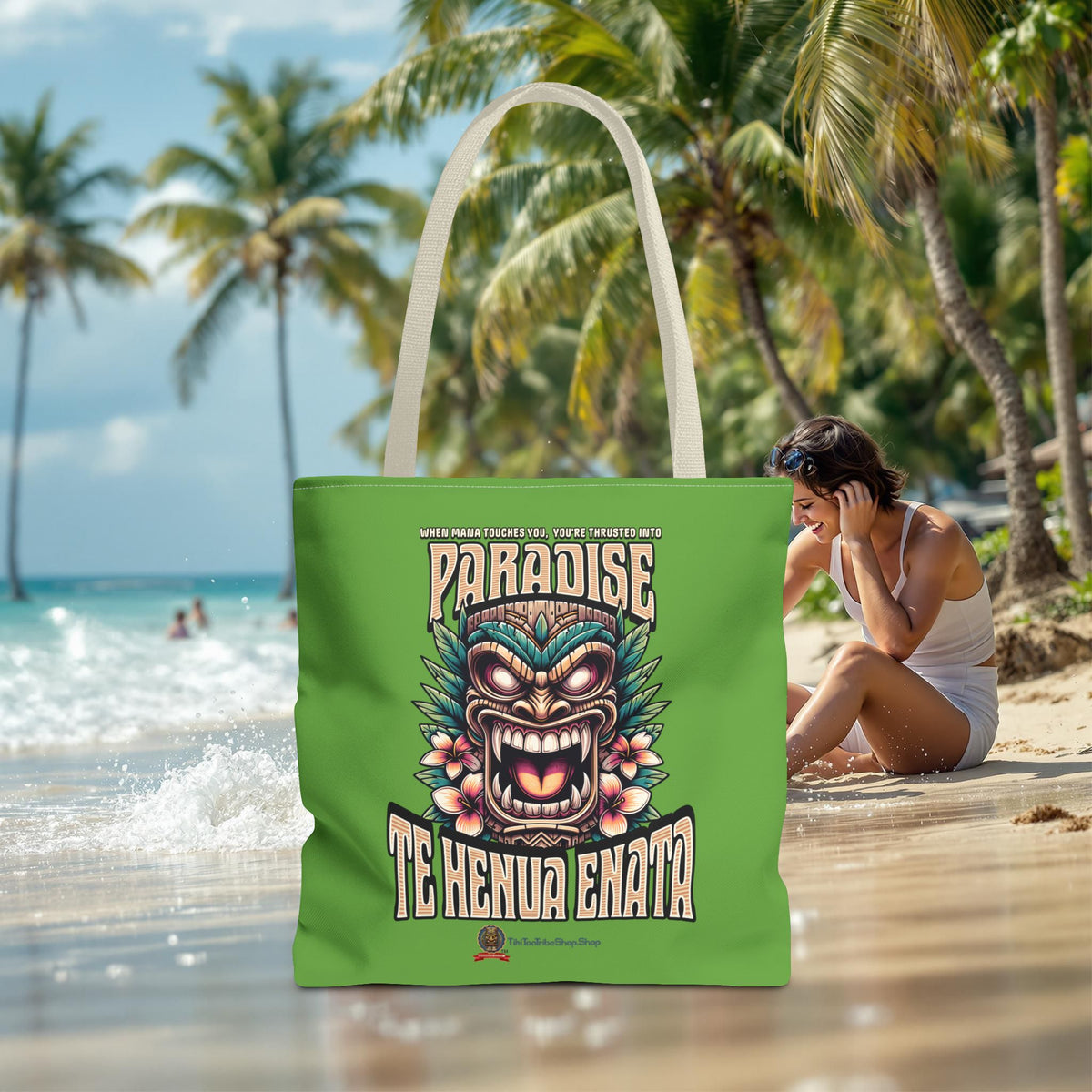 TE HENUA ENATA PARADISE Tote Bag