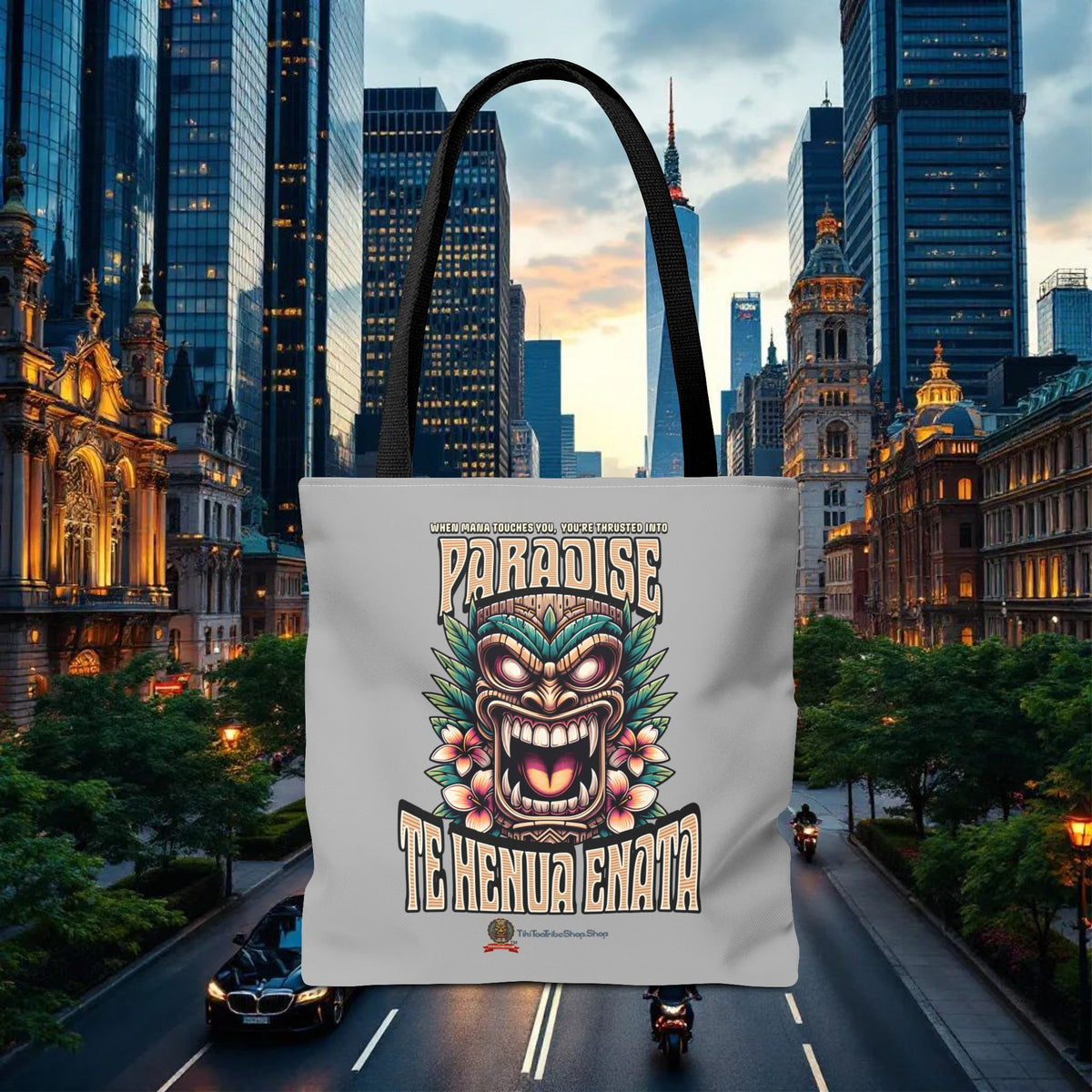 TE HENUA ENATA PARADISE Tote Bag