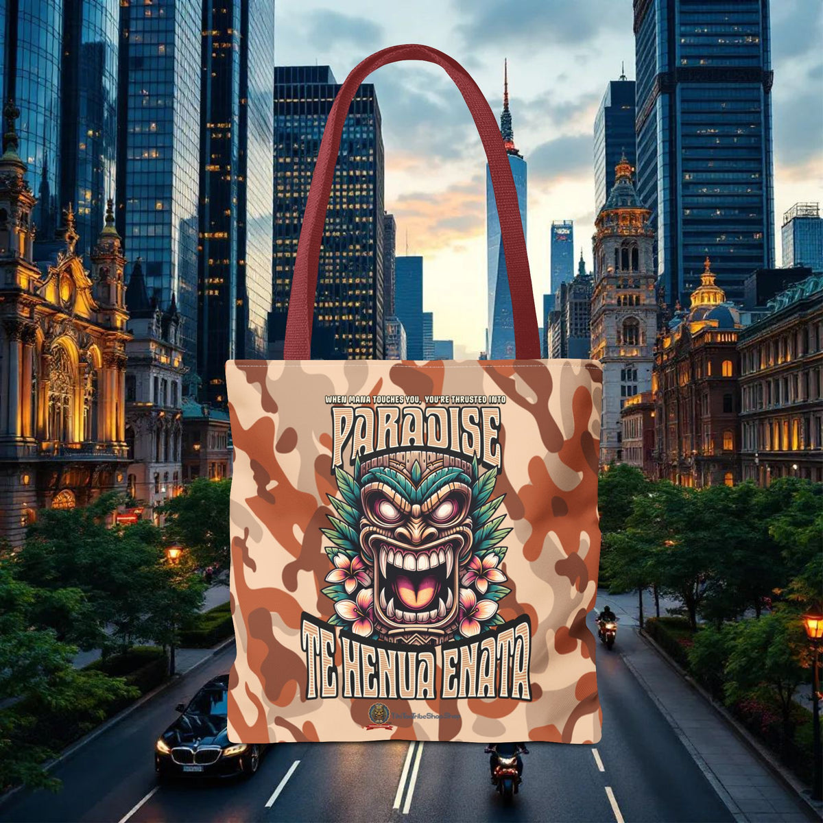 TE HENUA ENATA PARADISE Tote Bag