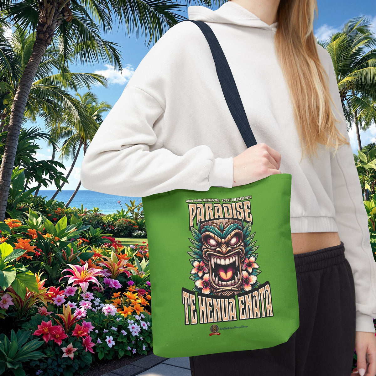 TE HENUA ENATA PARADISE Tote Bag