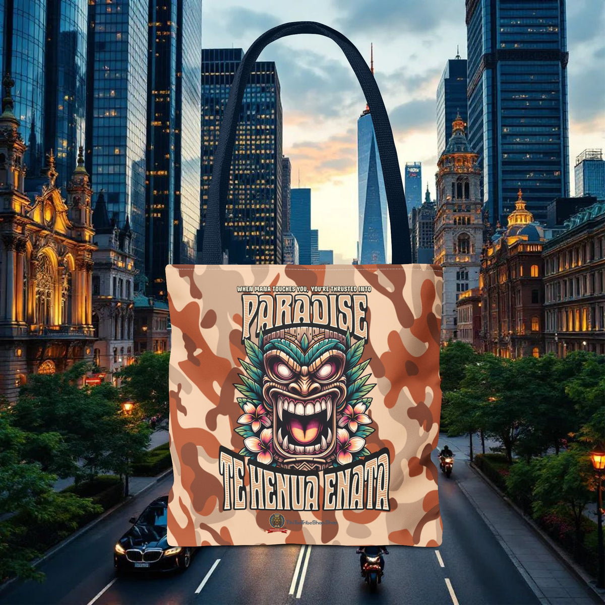 TE HENUA ENATA PARADISE Tote Bag
