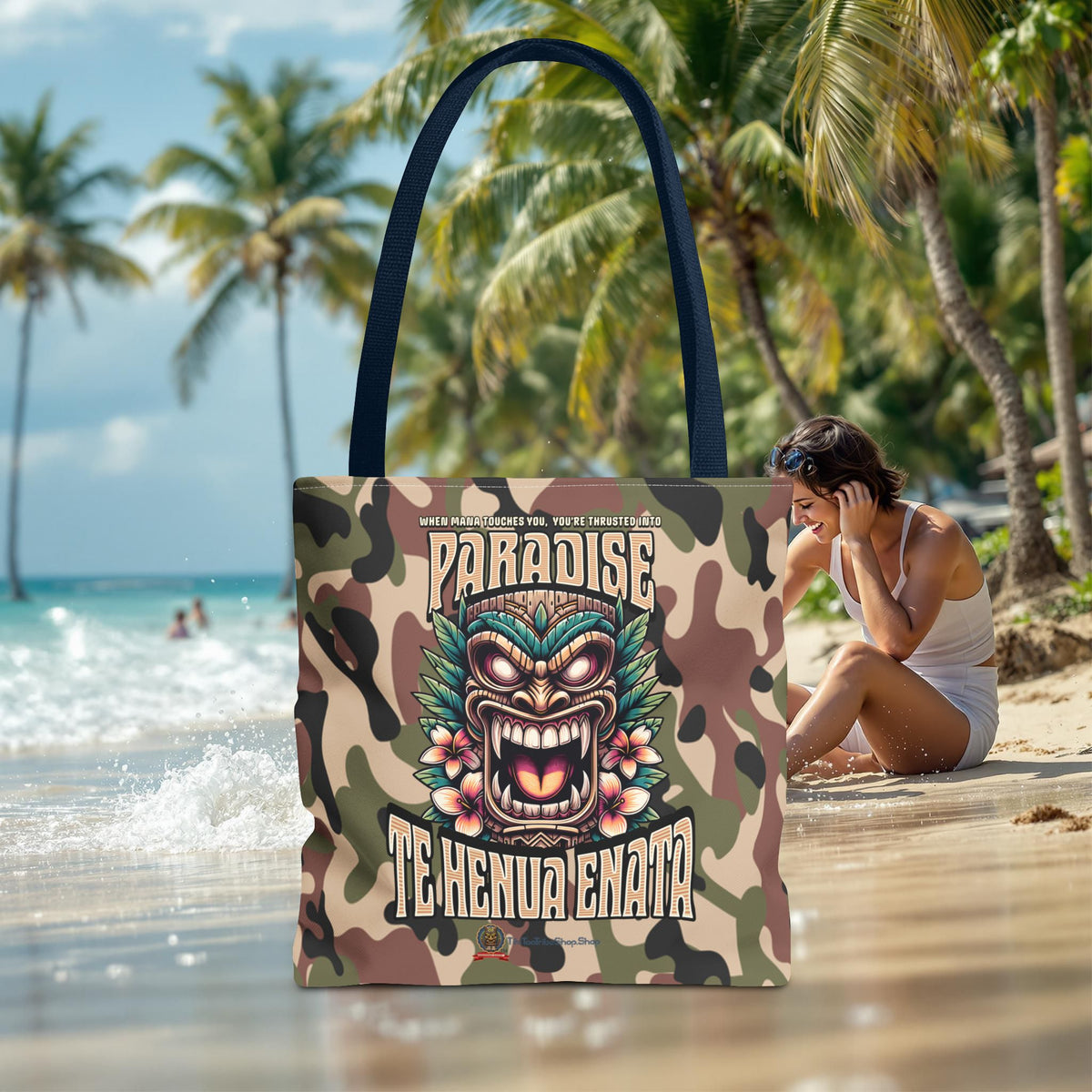 TE HENUA ENATA PARADISE Tote Bag