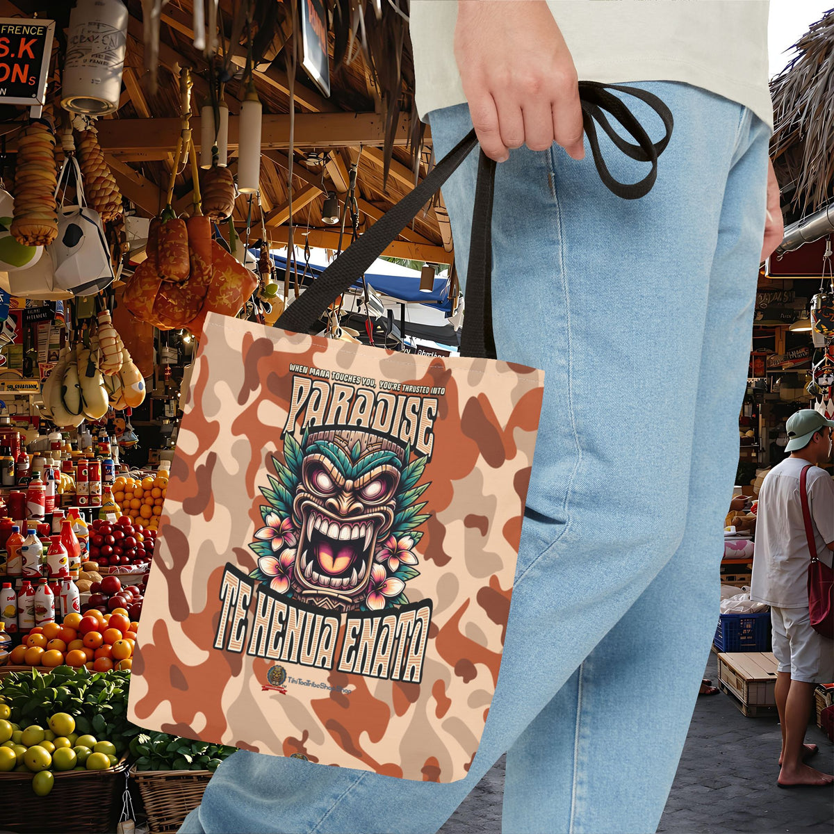 TE HENUA ENATA PARADISE Tote Bag
