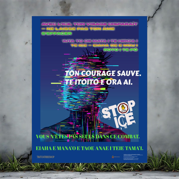 Posters Anti-ICE Polynésie – Affiches de Sensibilisation Contre la Drogue “Paruru i te ora – Brisons les chaînes de l’ICE”