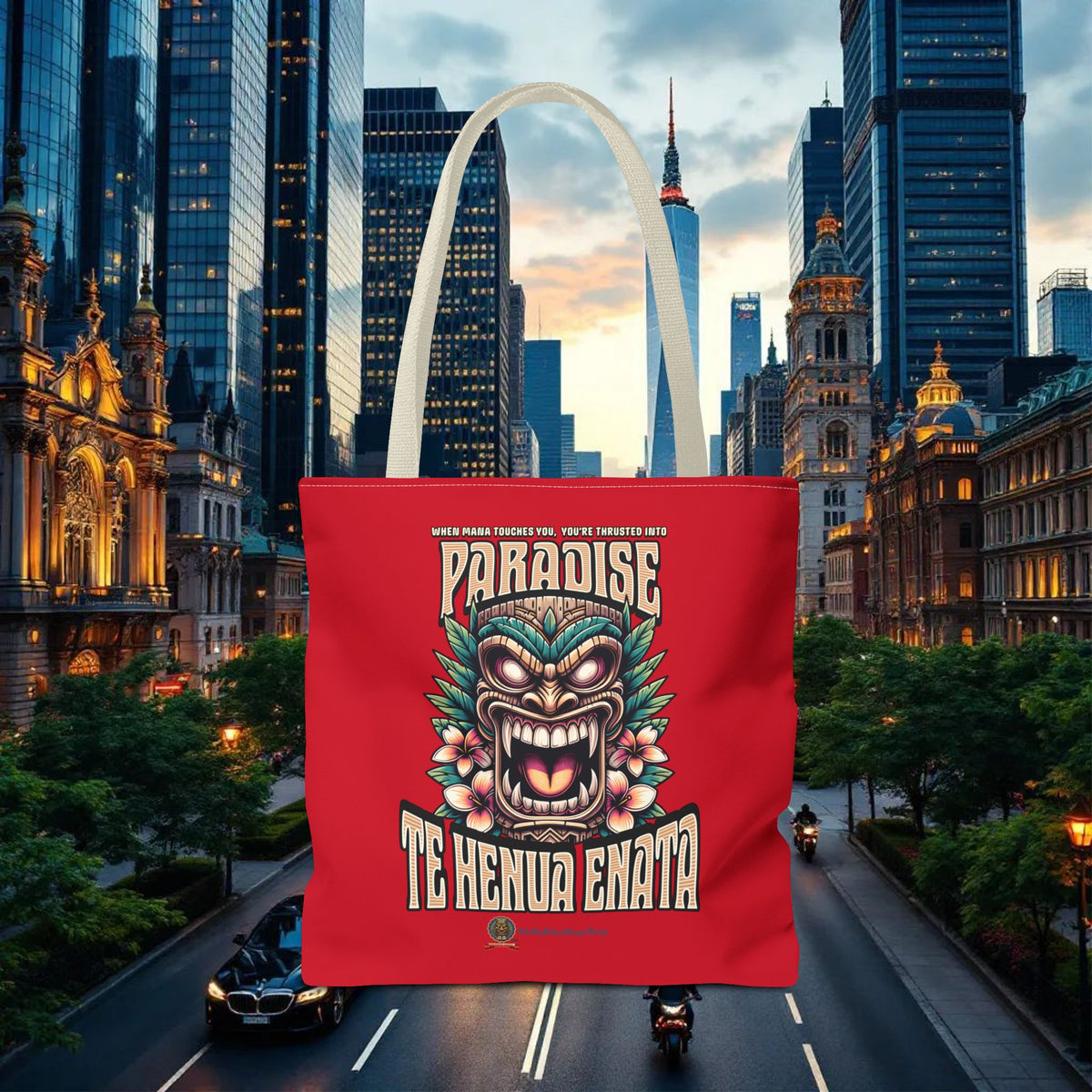 TE HENUA ENATA PARADISE Tote Bag