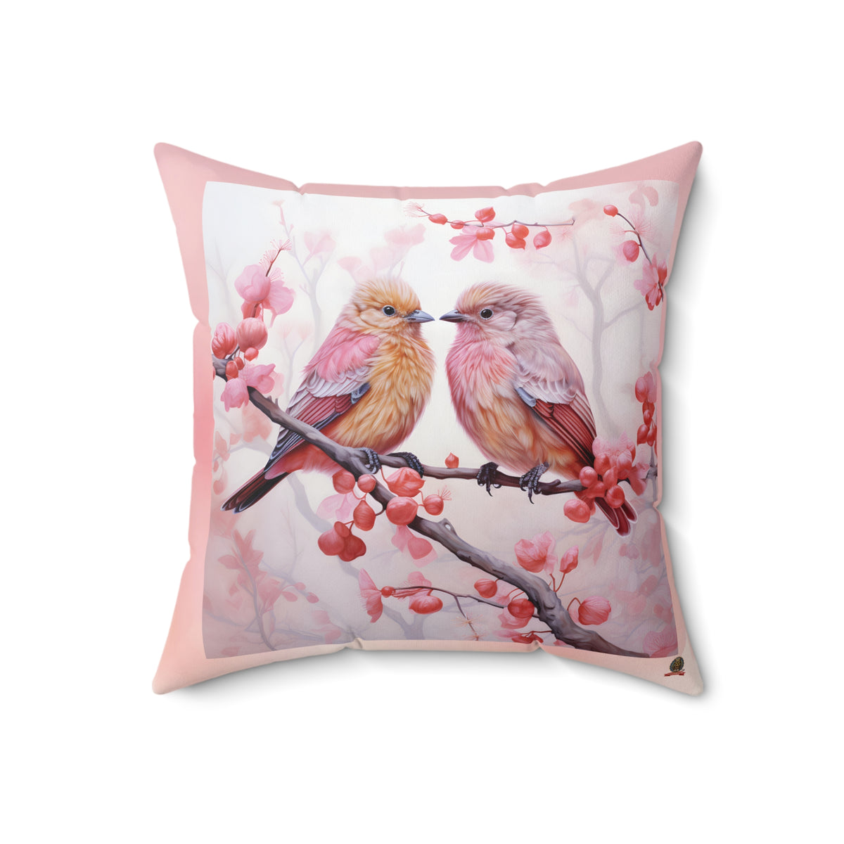 Birds on a cherry branch