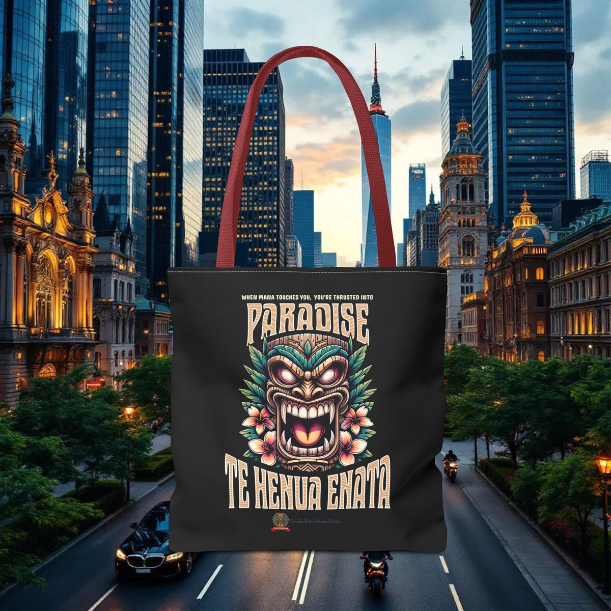 TE HENUA ENATA PARADISE Tote Bag