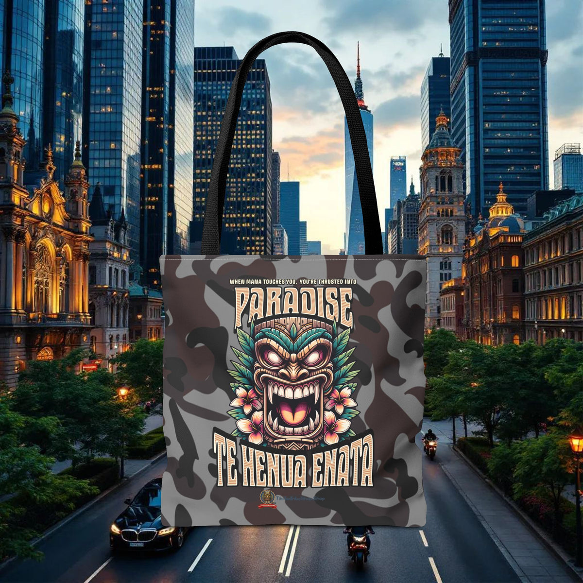TE HENUA ENATA PARADISE Tote Bag
