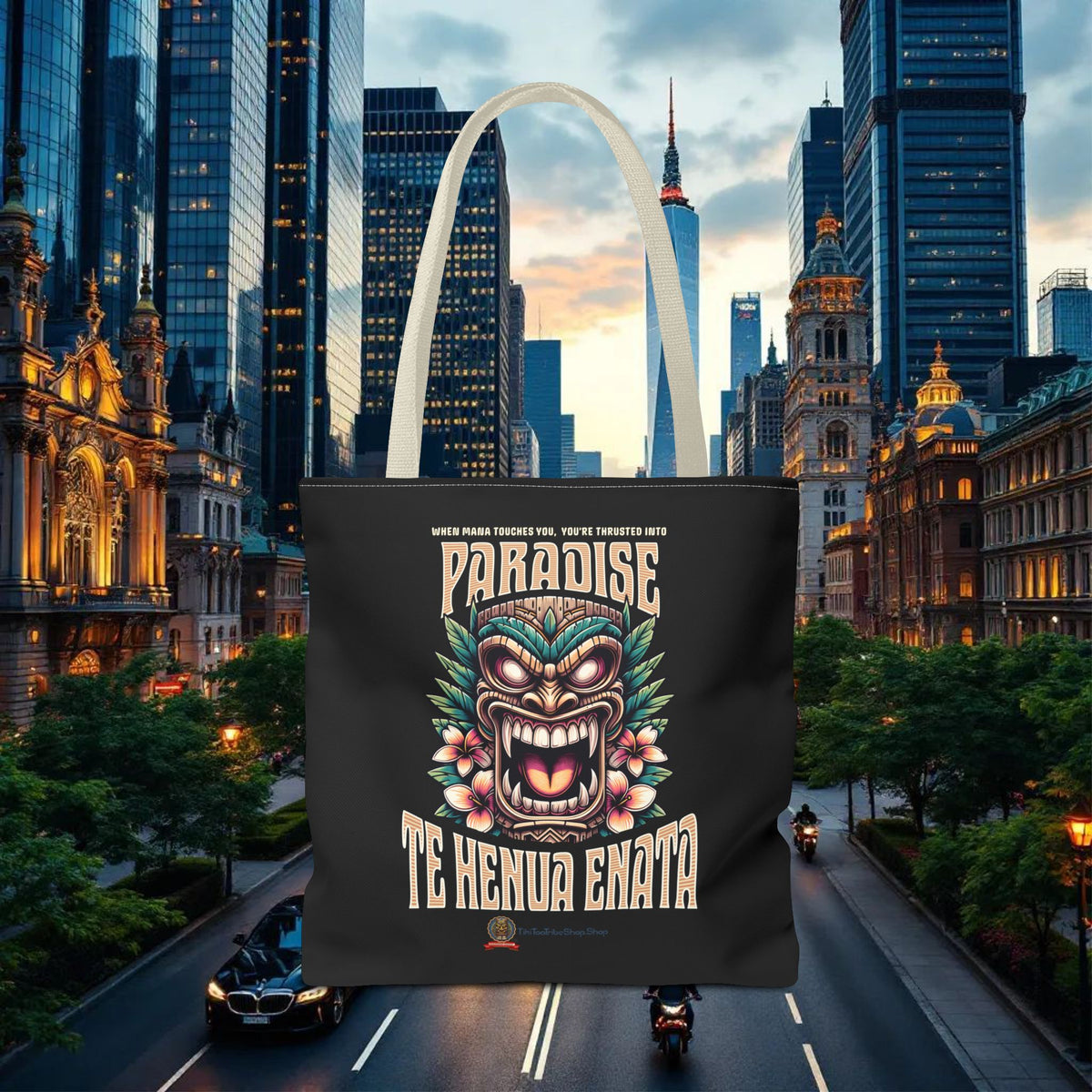TE HENUA ENATA PARADISE Tote Bag