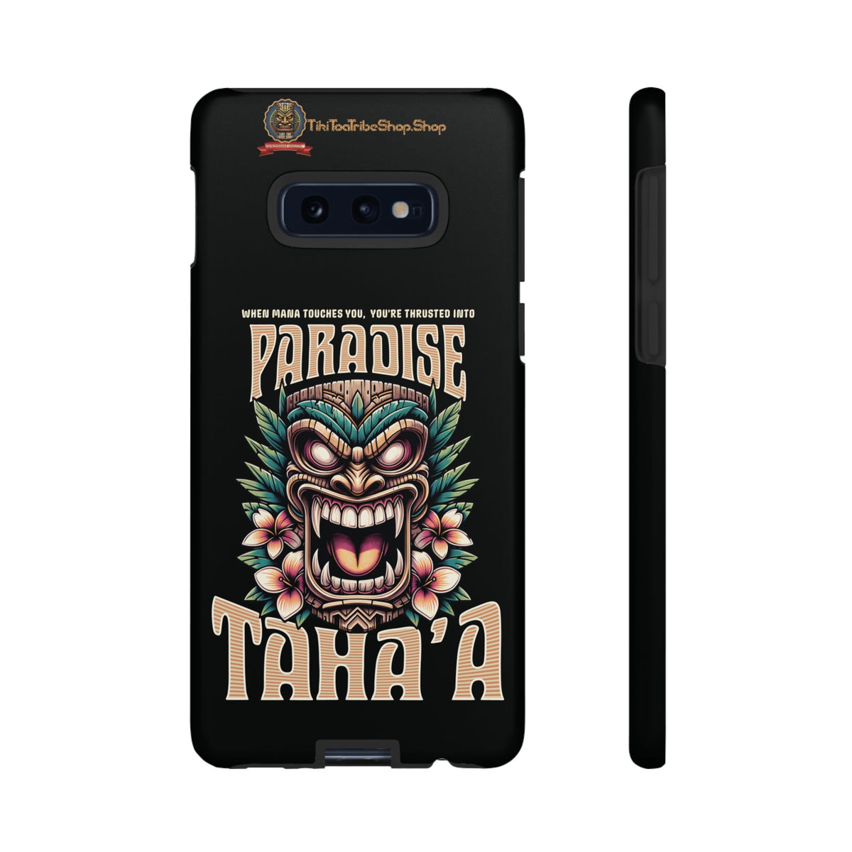 Tahaa ā Premium Shockproof Case āFierce Tikiā | Tribal Design & Maximum Protection