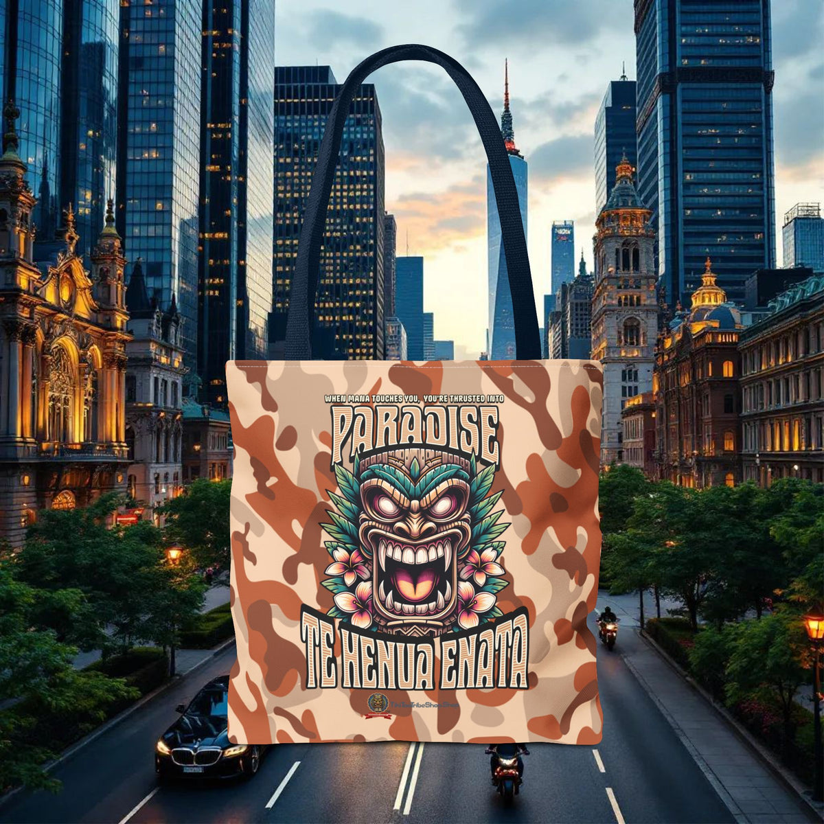 TE HENUA ENATA PARADISE Tote Bag