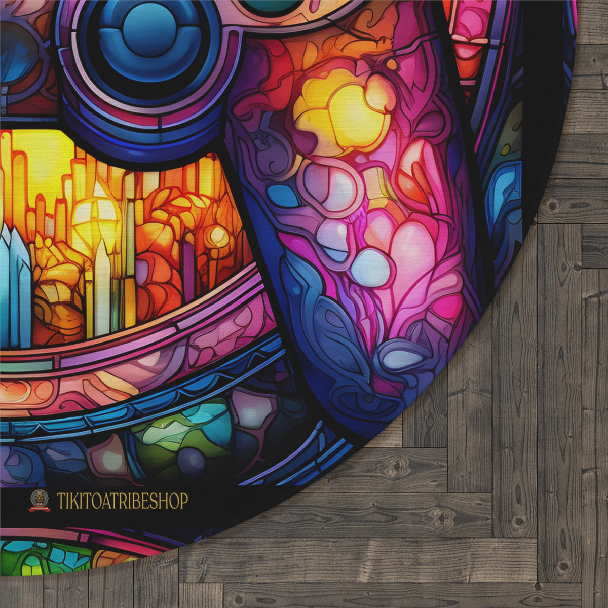 Round Rug or Wall Decoration, Sacred Gaming-Control & Creation