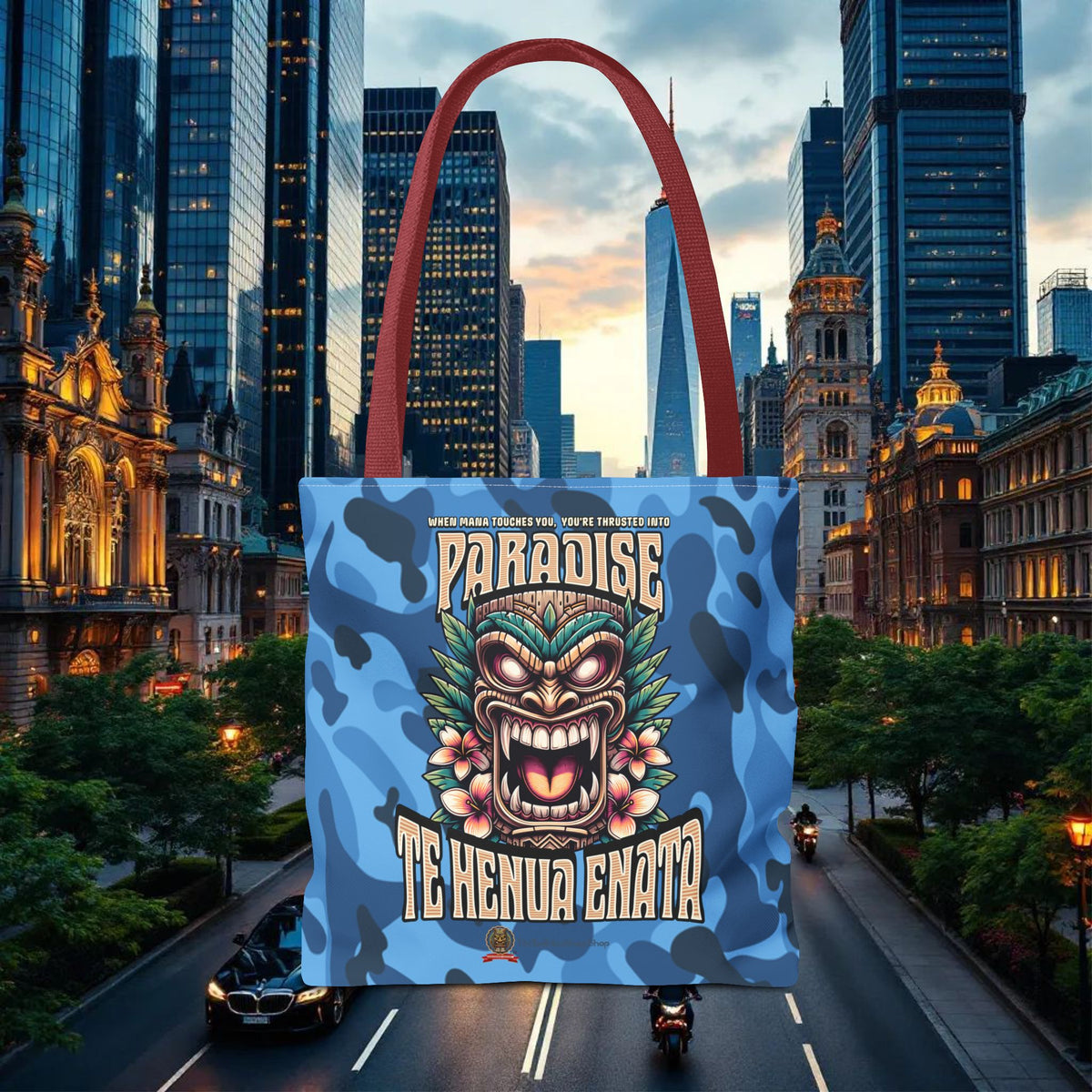 TE HENUA ENATA PARADISE Tote Bag