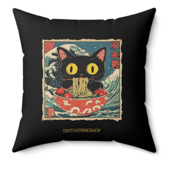 Greedy Cat: Hokusai's Wave