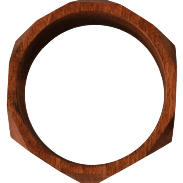 NATIONAL COSTUME: Unisex Carved Wooden Bracelet - Natural Elegance and Unique Design