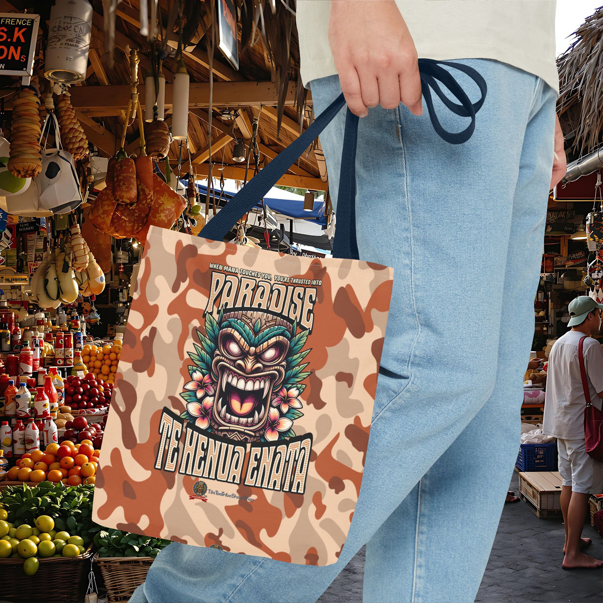 TE HENUA ENATA PARADISE Tote Bag