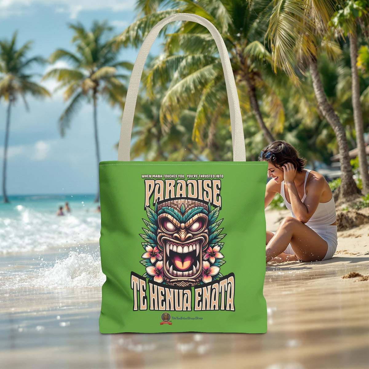 TE HENUA ENATA PARADISE Tote Bag