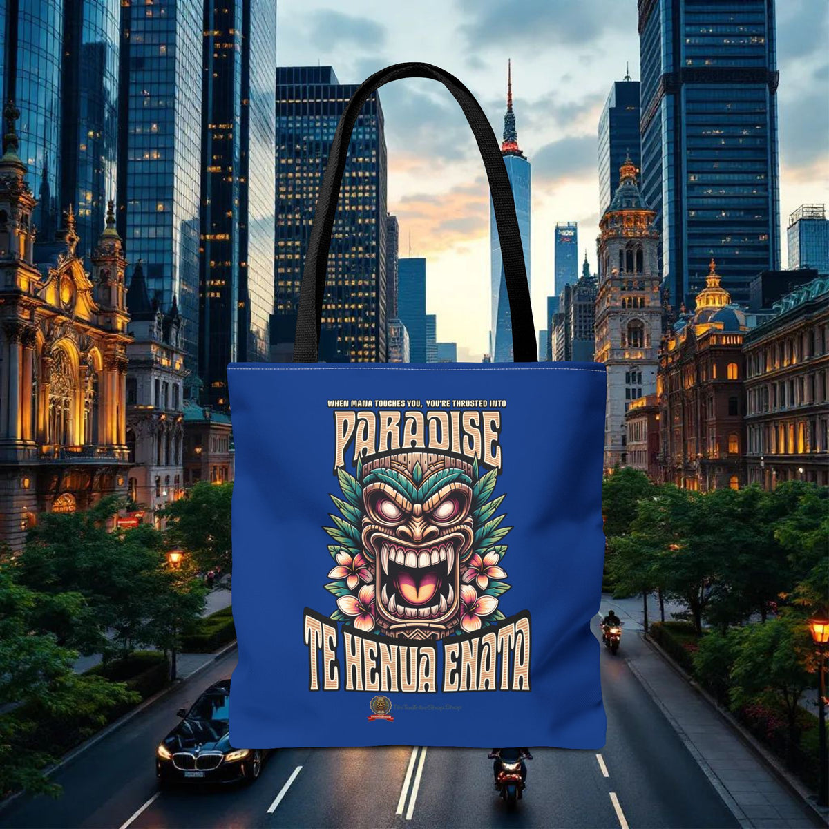 TE HENUA ENATA PARADISE Tote Bag