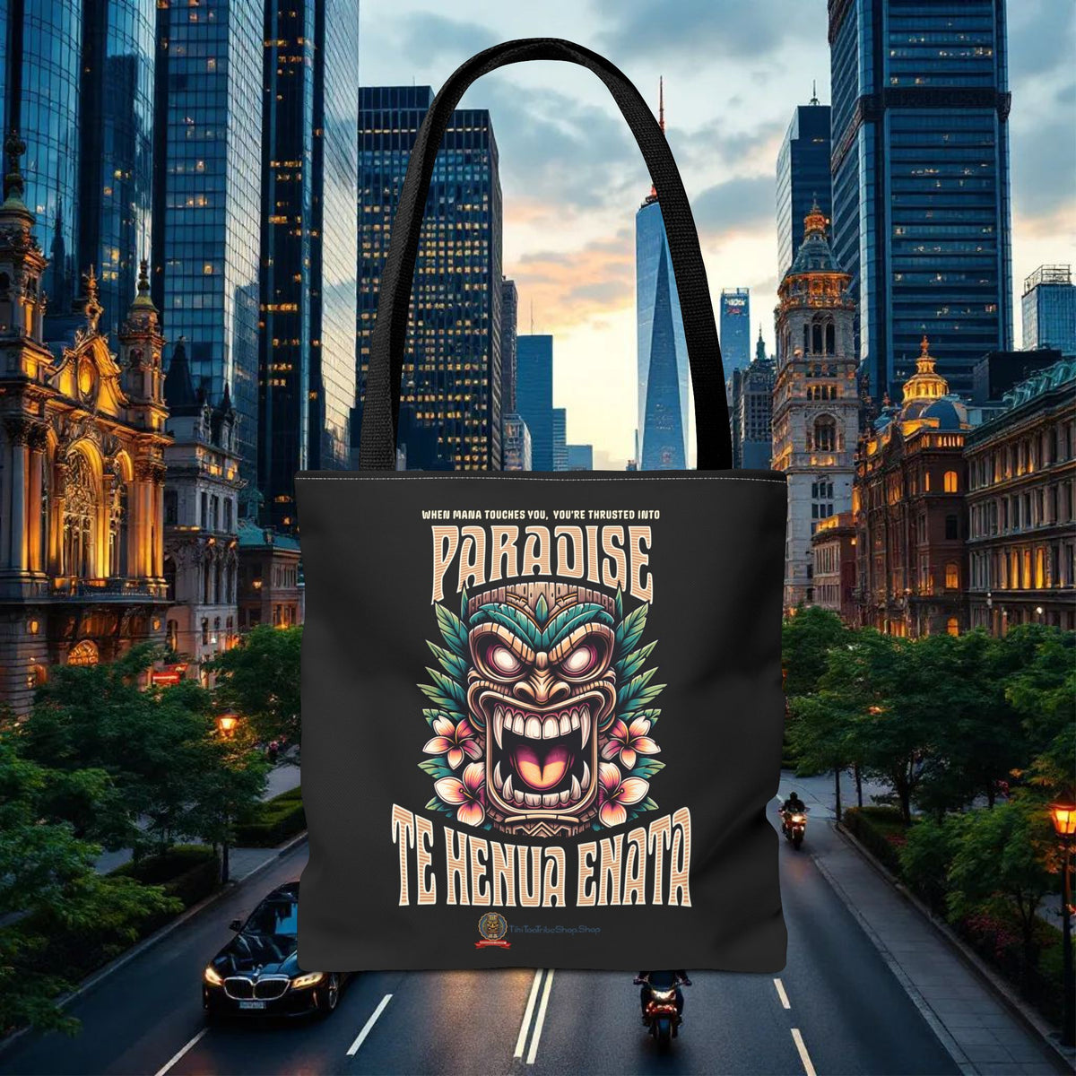 TE HENUA ENATA PARADISE Tote Bag