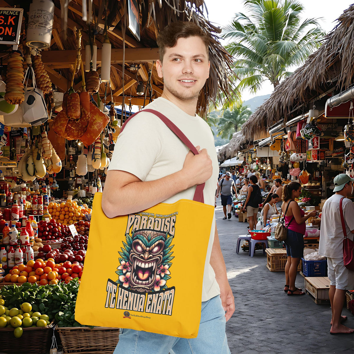 TE HENUA ENATA PARADISE Tote Bag